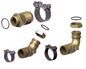 PIPE CONNECTORS ON SUCTION SIDE